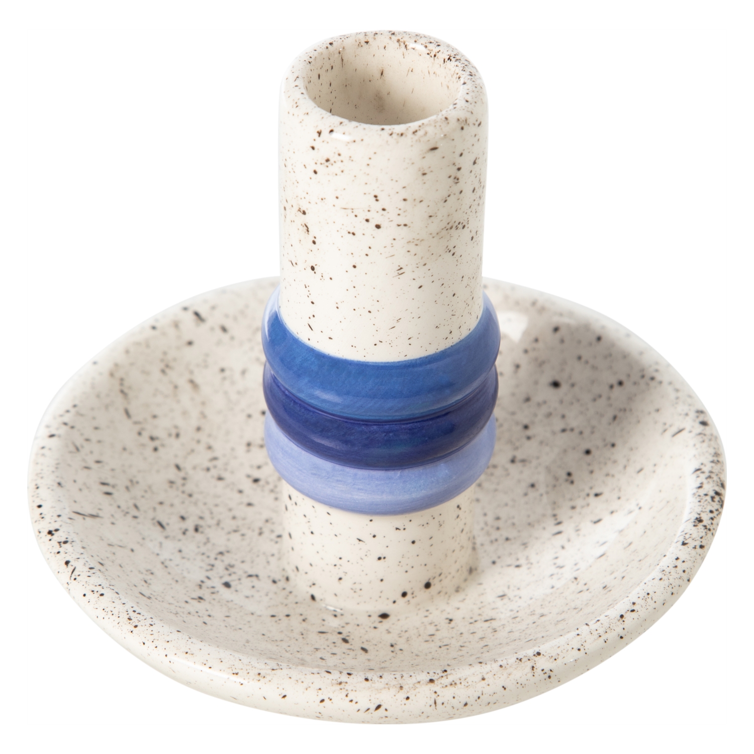 KANDELERO MUMLUK MAVİ 11X10CM