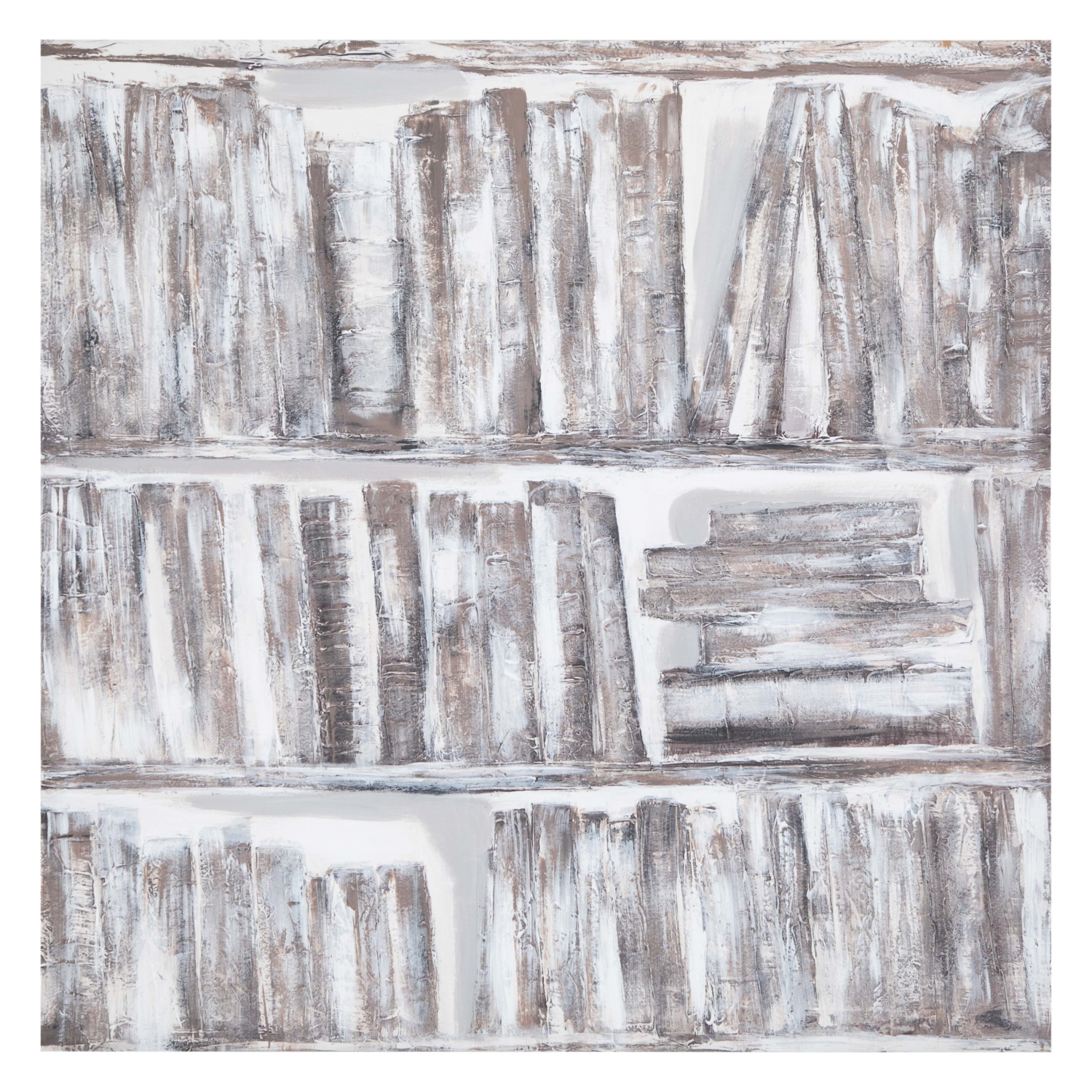 PAPYRI LIBRARY YAĞLIBOYA TABLO 100X100 CM