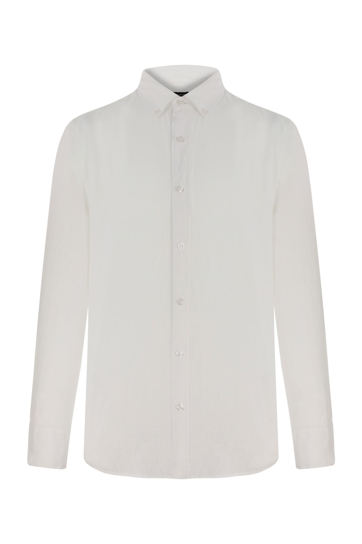 KETEN SLİM FİT GÖMLEK