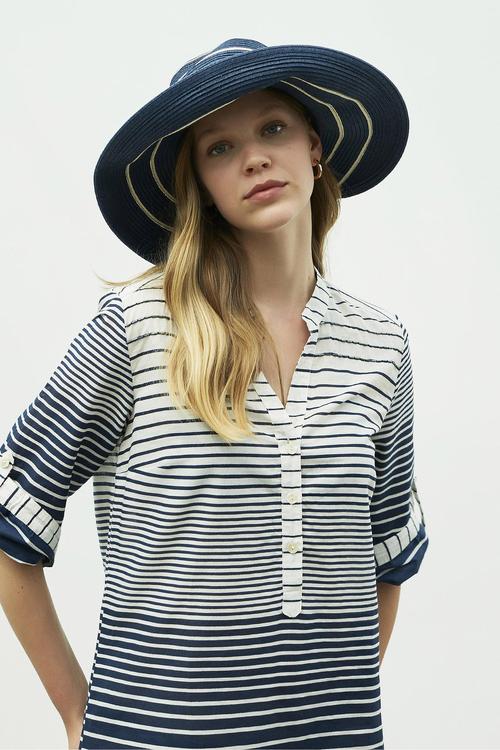  BASKILI PLAJ ELBİSESİ