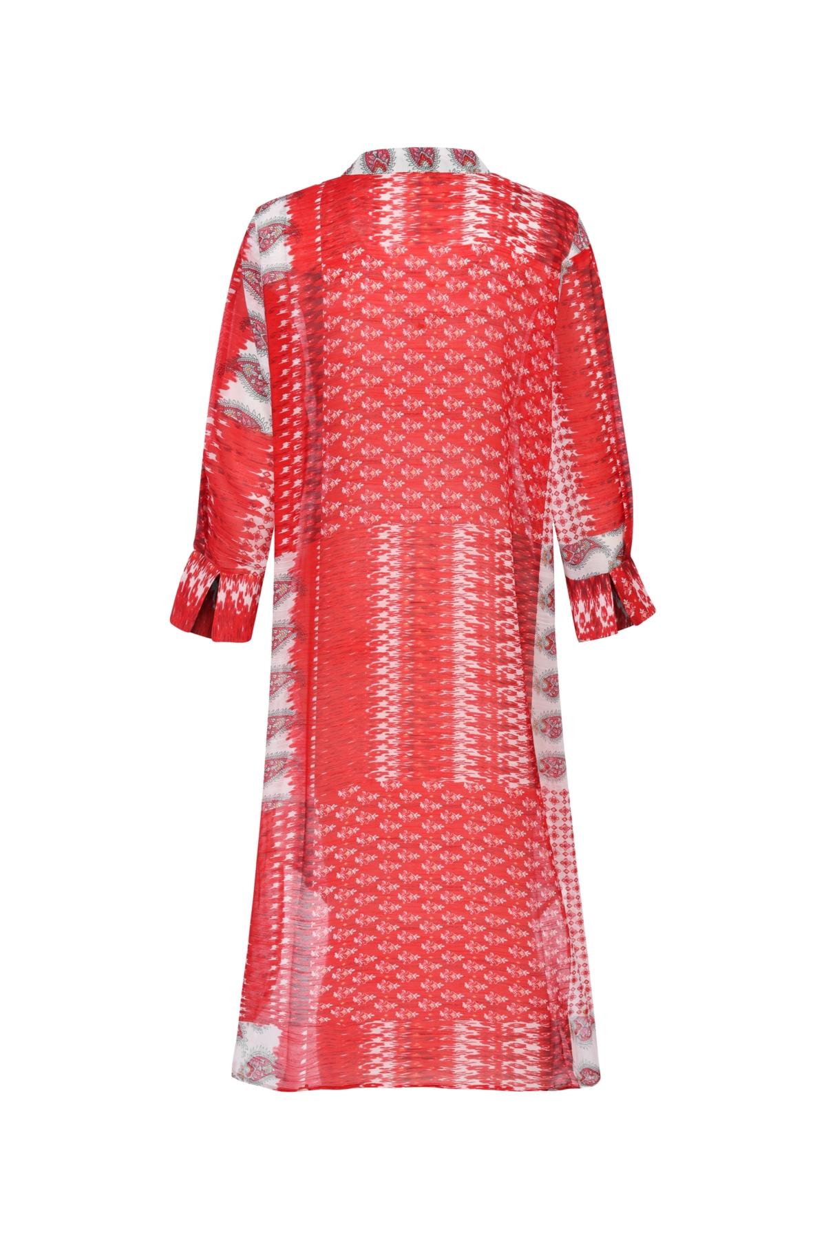 ETNİK DESENLİ PLAJ ELBİSESİ