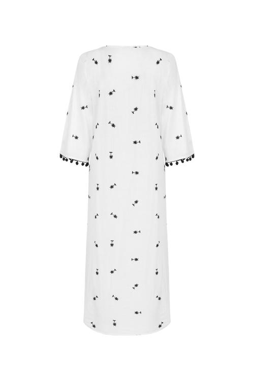  NAKIŞLI PLAJ ELBİSESİ