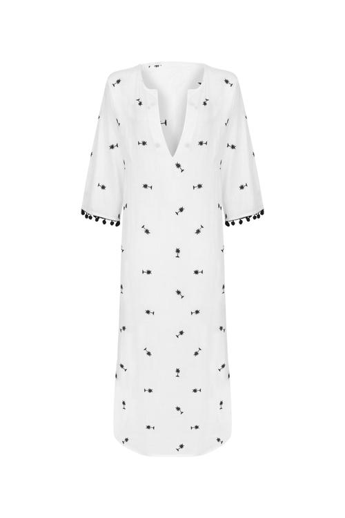  NAKIŞLI PLAJ ELBİSESİ