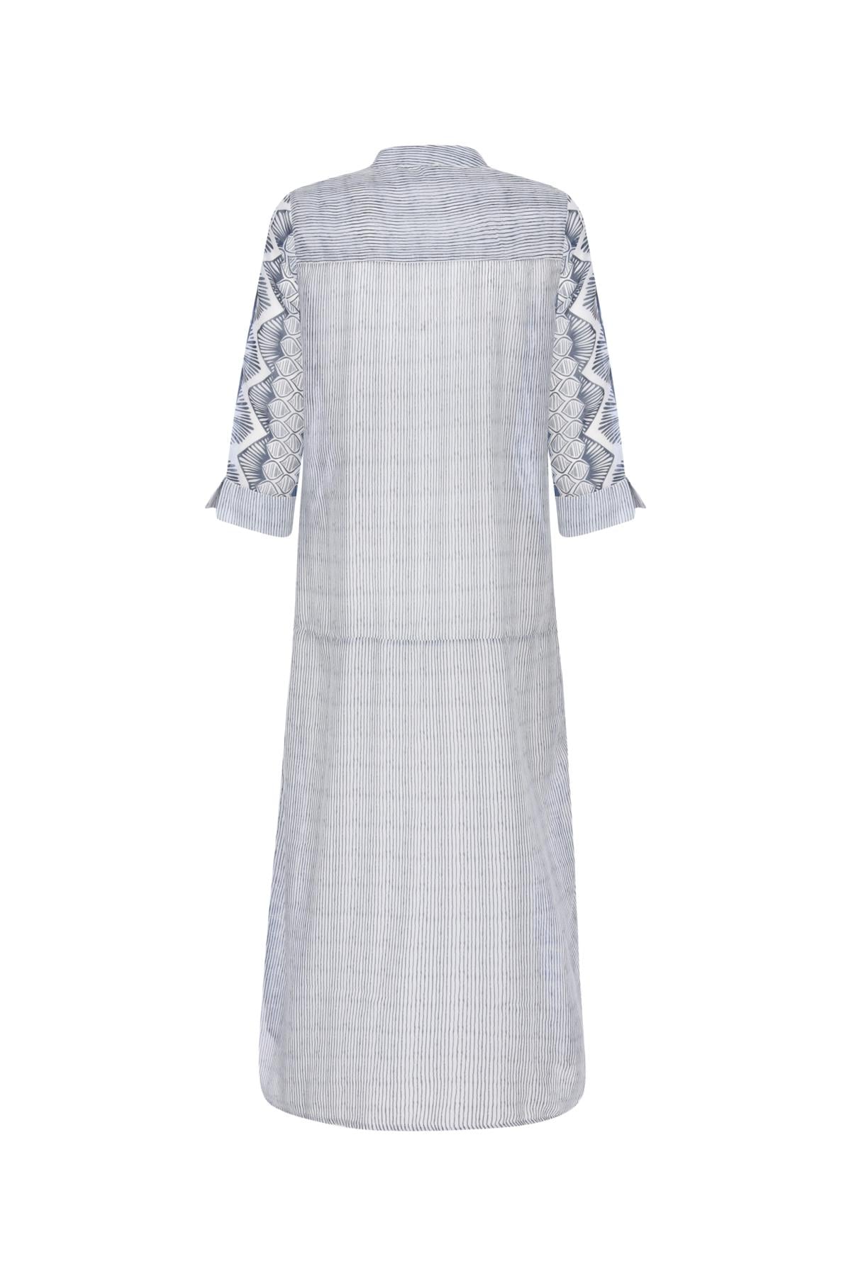 ETNİK DESENLİ PLAJ ELBİSESİ