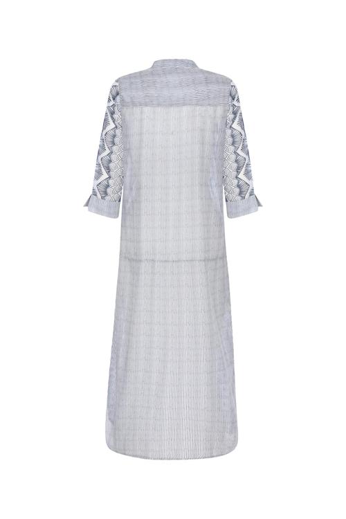  ETNİK DESENLİ PLAJ ELBİSESİ