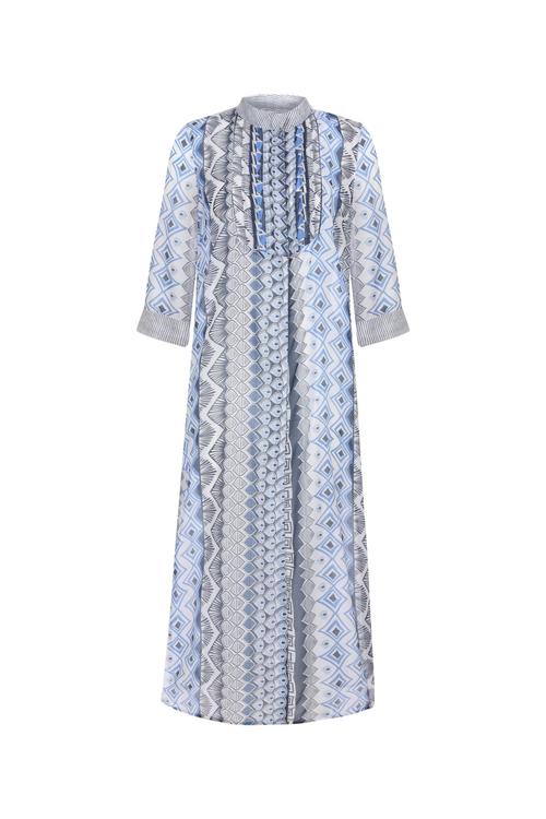  ETNİK DESENLİ PLAJ ELBİSESİ