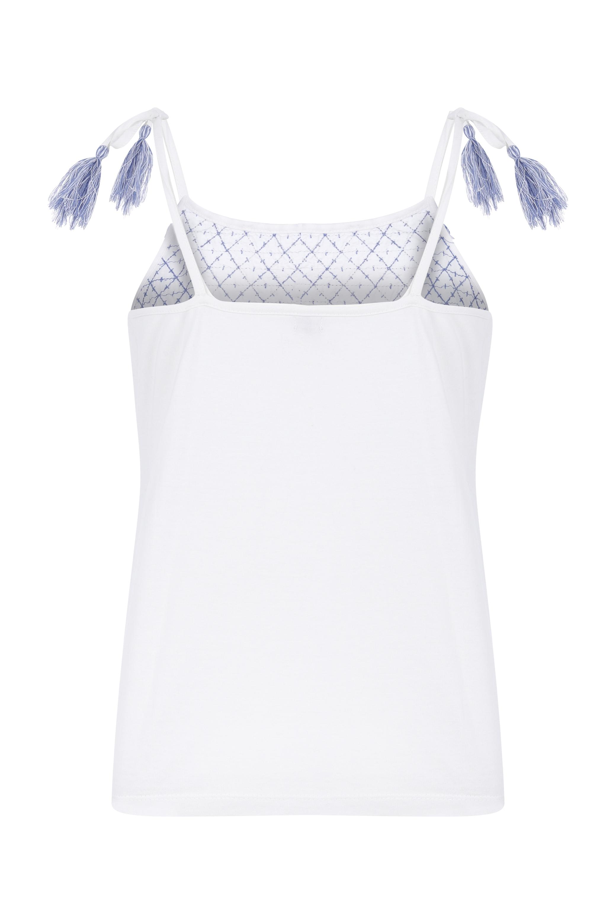 NAKIŞLI ASKILI BLUZ