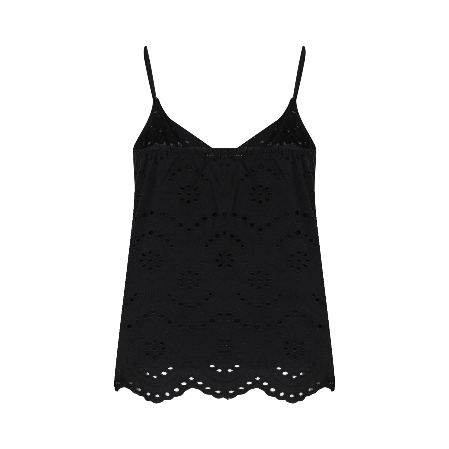 FİSTO İŞLEMELİ ASKILI BLUZ