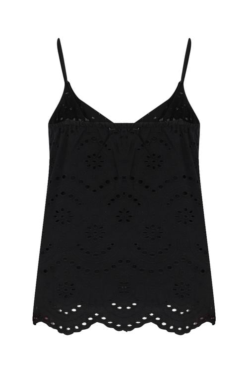  FİSTO İŞLEMELİ ASKILI BLUZ