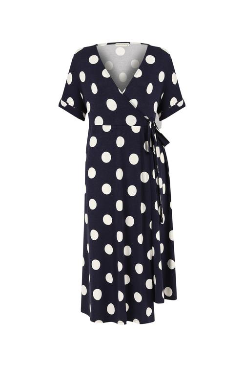  V YAKA PUANTİYELİ MAXİ ELBİSE