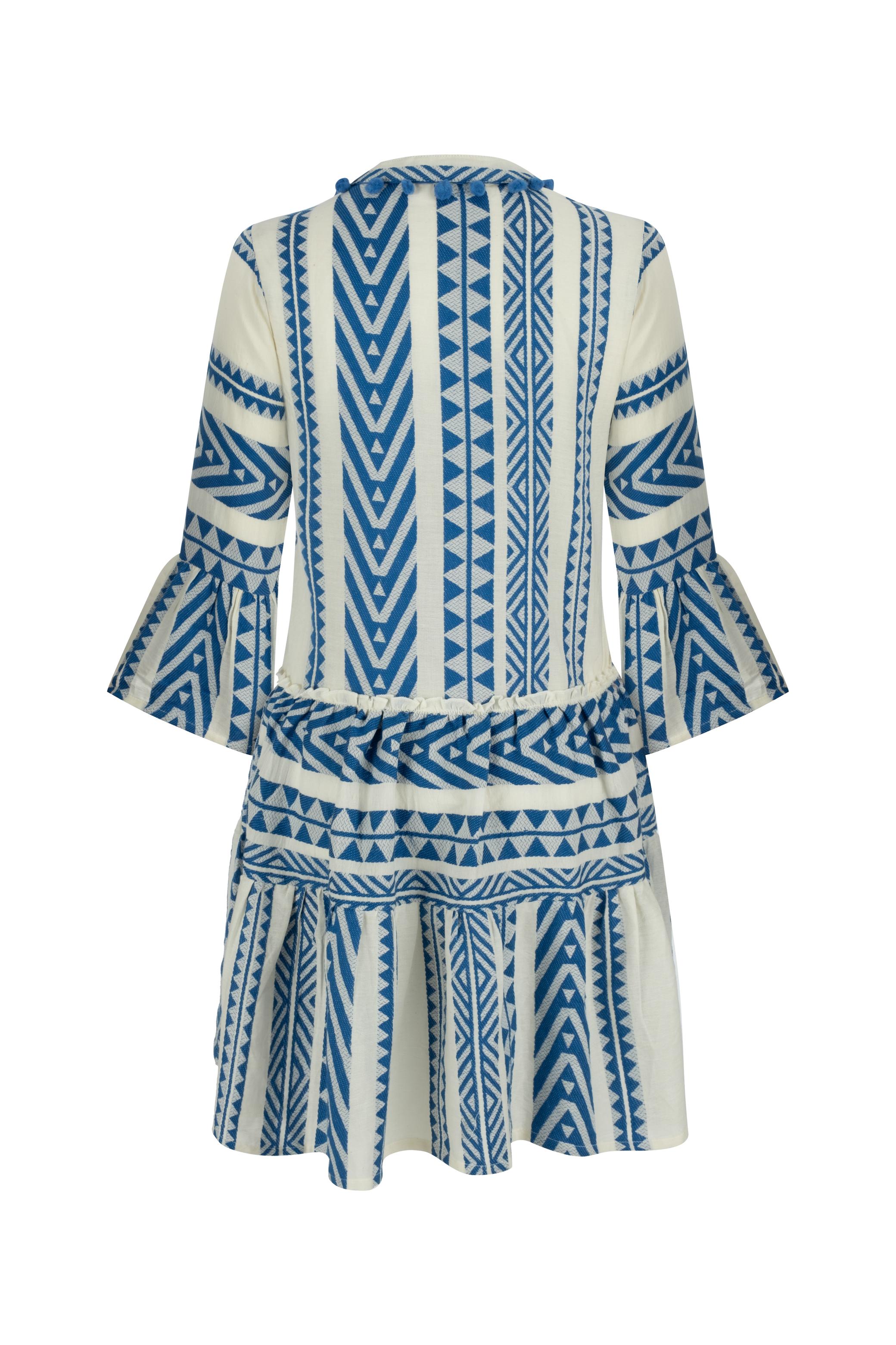 ETNİK DESENLİ MİNİ KLOŞ ELBİSE