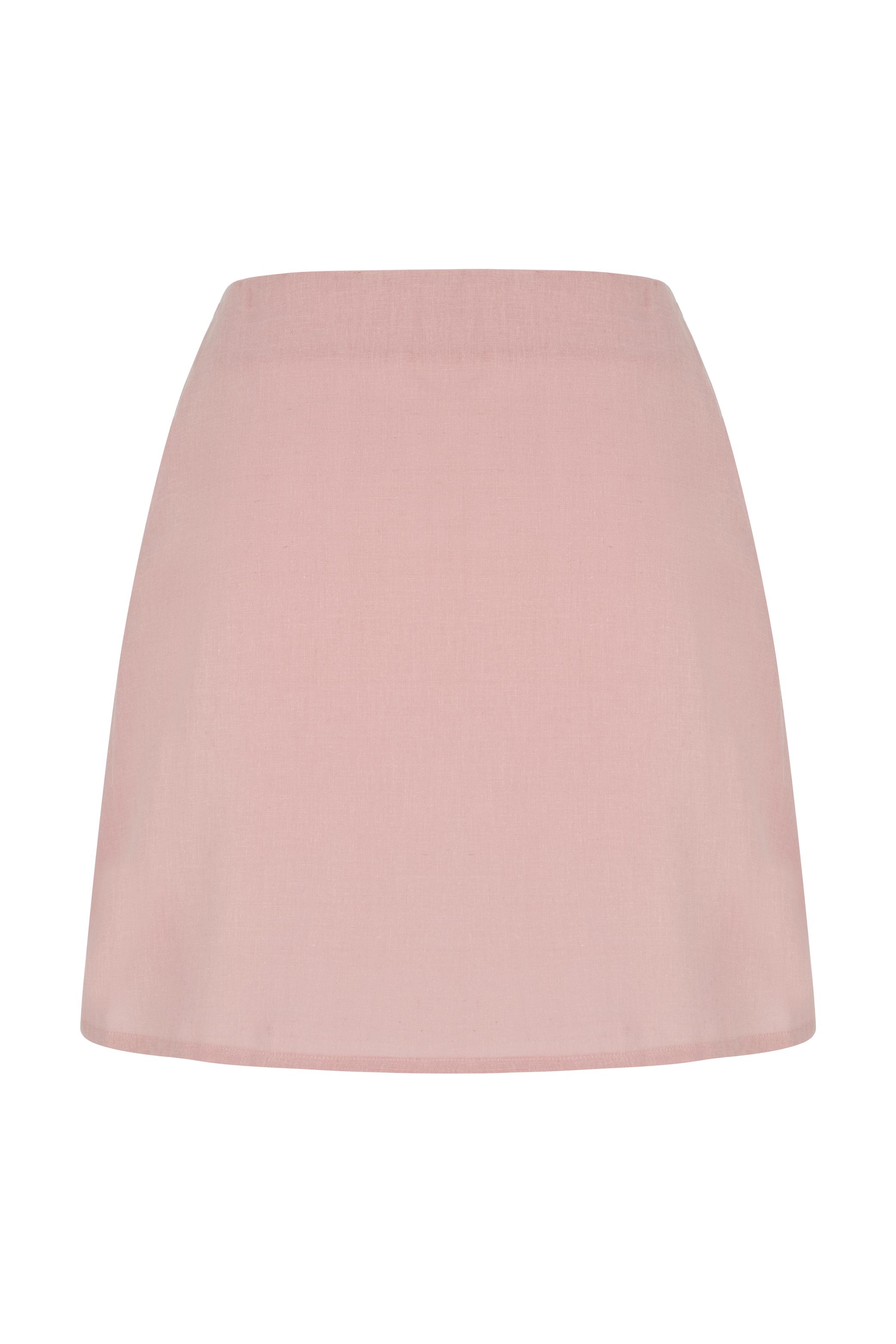 KETEN İÇERİKLİ A FORM MİNİ ETEK