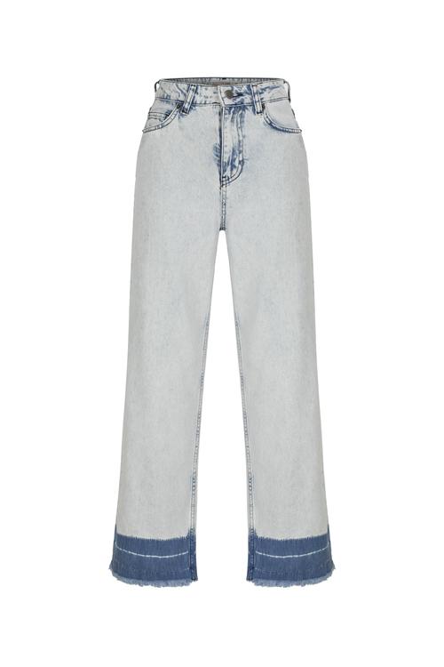  KONTRAST RENKLİ RAHAT KESİM JEAN PANTOLON