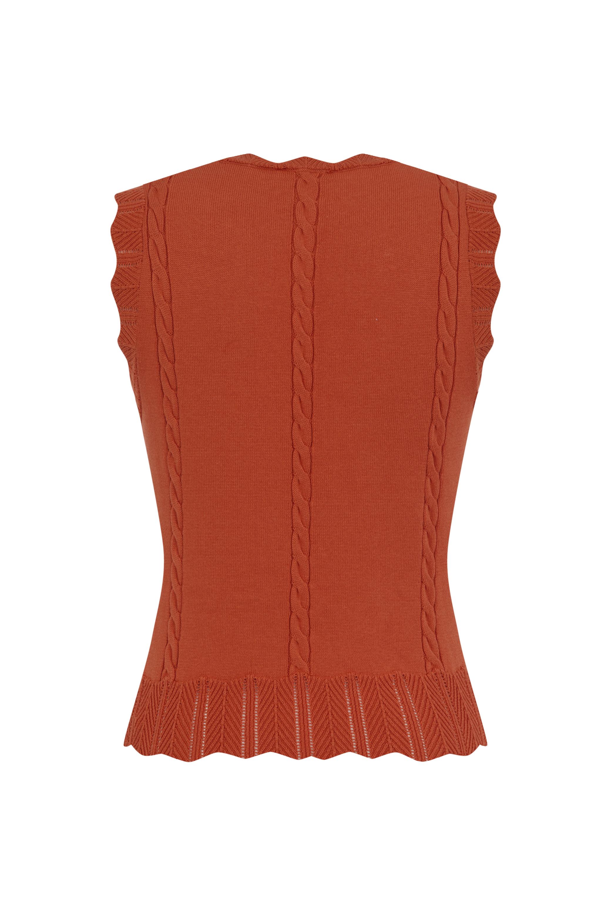 ÇİÇEK İŞLEMELİ ÖRGÜ SÜVETER