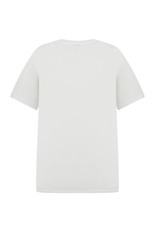  MEYVE DESENLİ PAMUKLU KISA KOLLU T-SHIRT