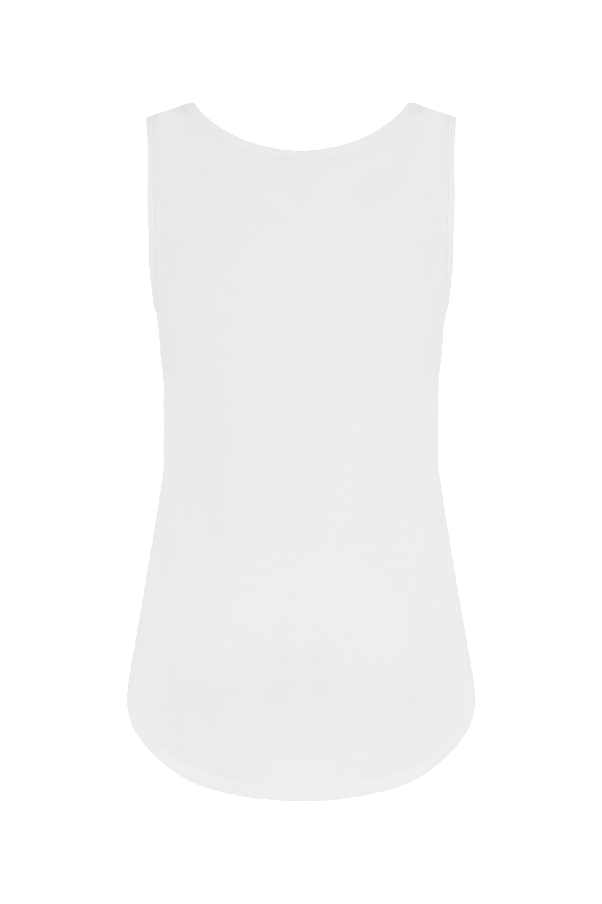 AÇIK YAKA KOLSUZ BASIC ATLET