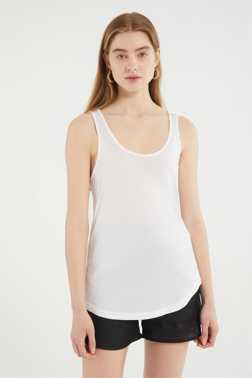  AÇIK YAKA KOLSUZ BASIC ATLET