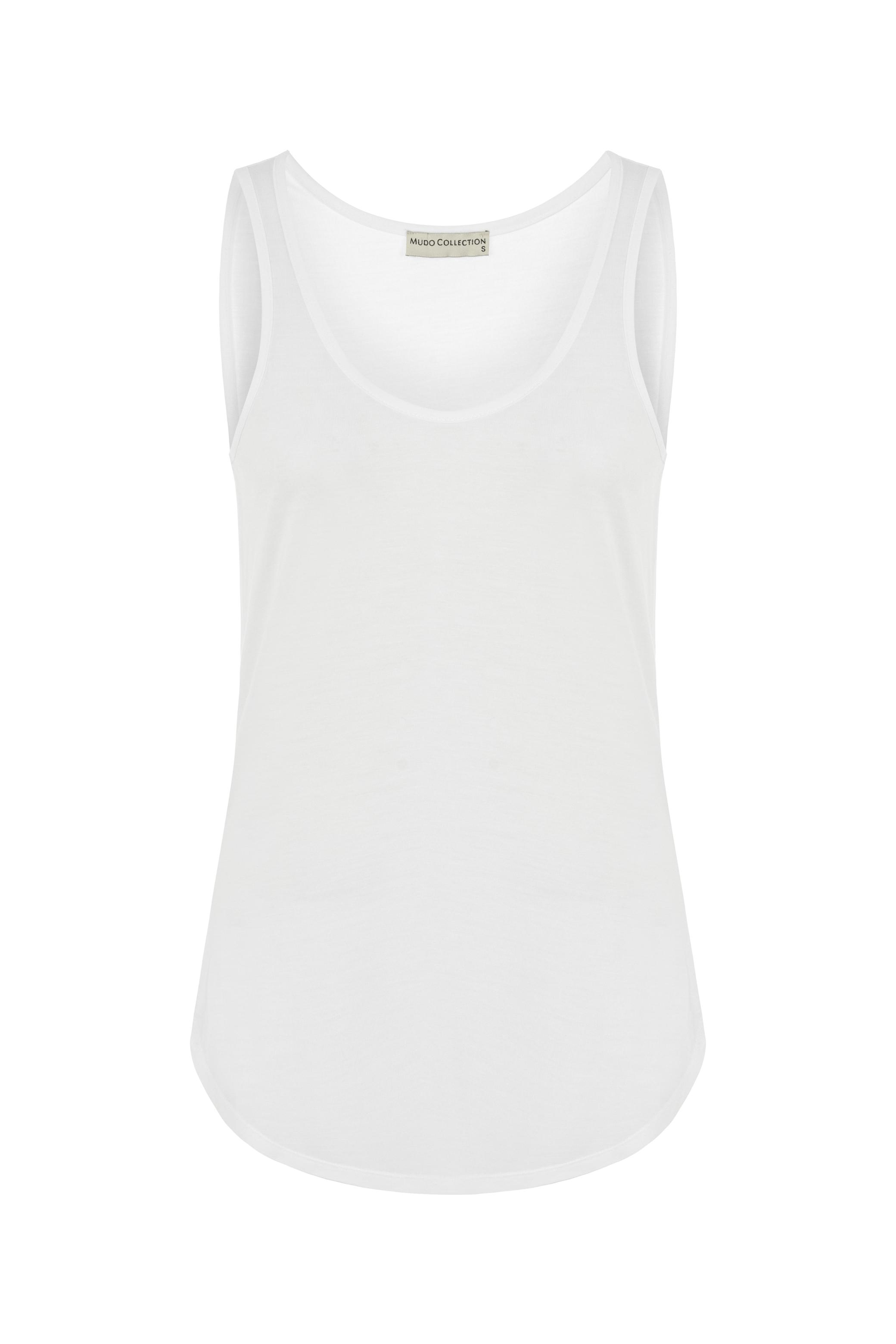 AÇIK YAKA KOLSUZ BASIC ATLET