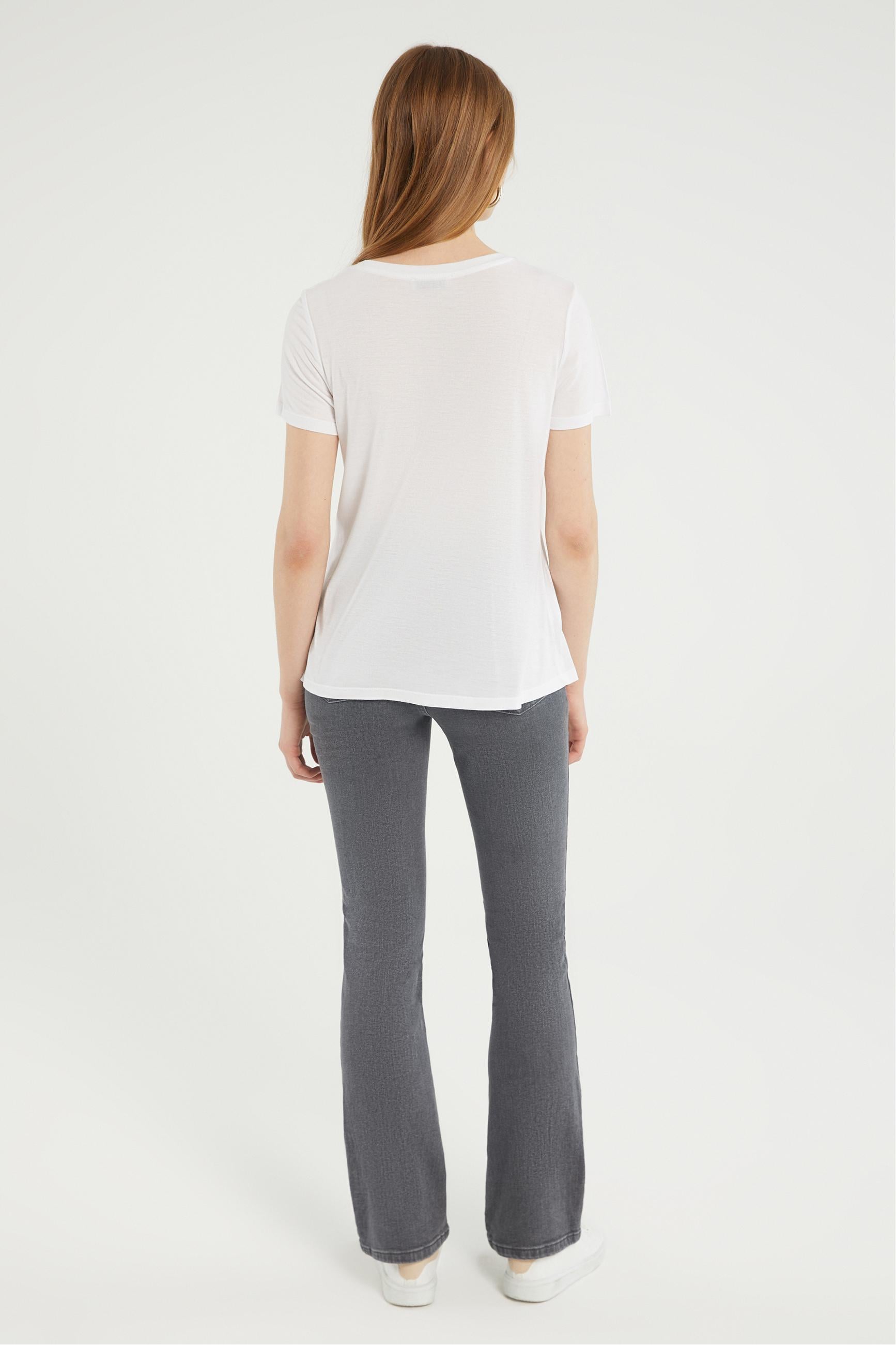 BİSİKLET YAKA BASIC KISA KOL T-SHIRT