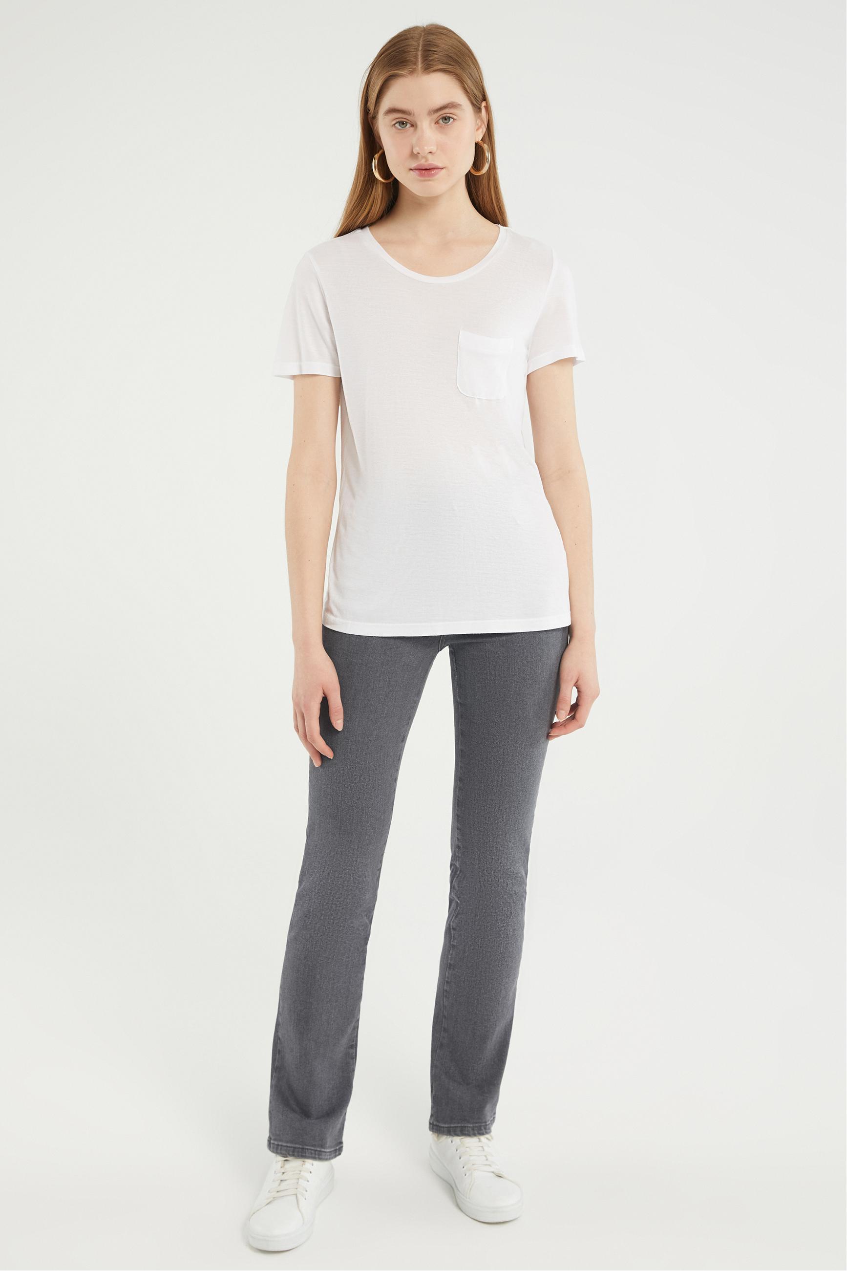 BİSİKLET YAKA BASIC KISA KOL T-SHIRT