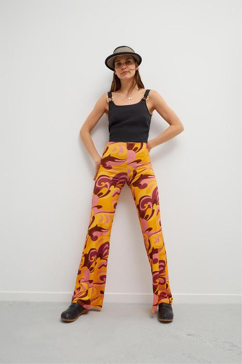  DESENLİ İSPANYOL PAÇA PANTOLON