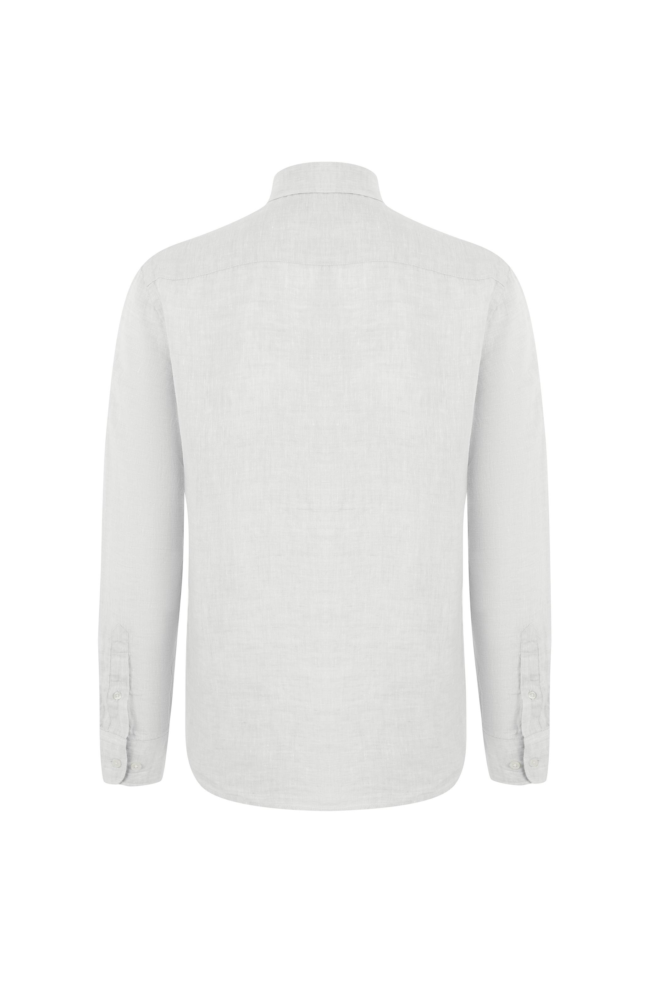 REGULAR FIT KETEN GÖMLEK