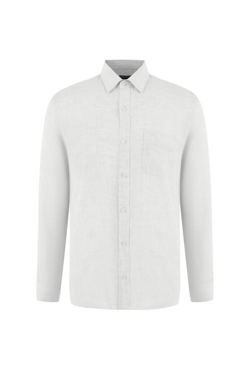  REGULAR FIT KETEN GÖMLEK