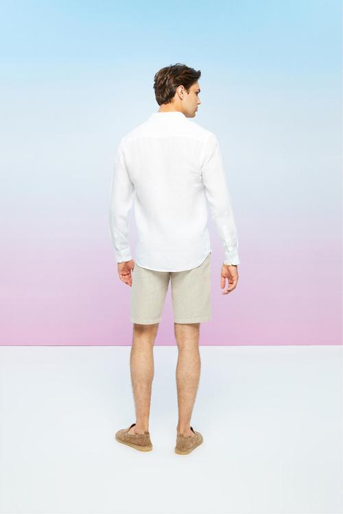  REGULAR FIT KETEN GÖMLEK