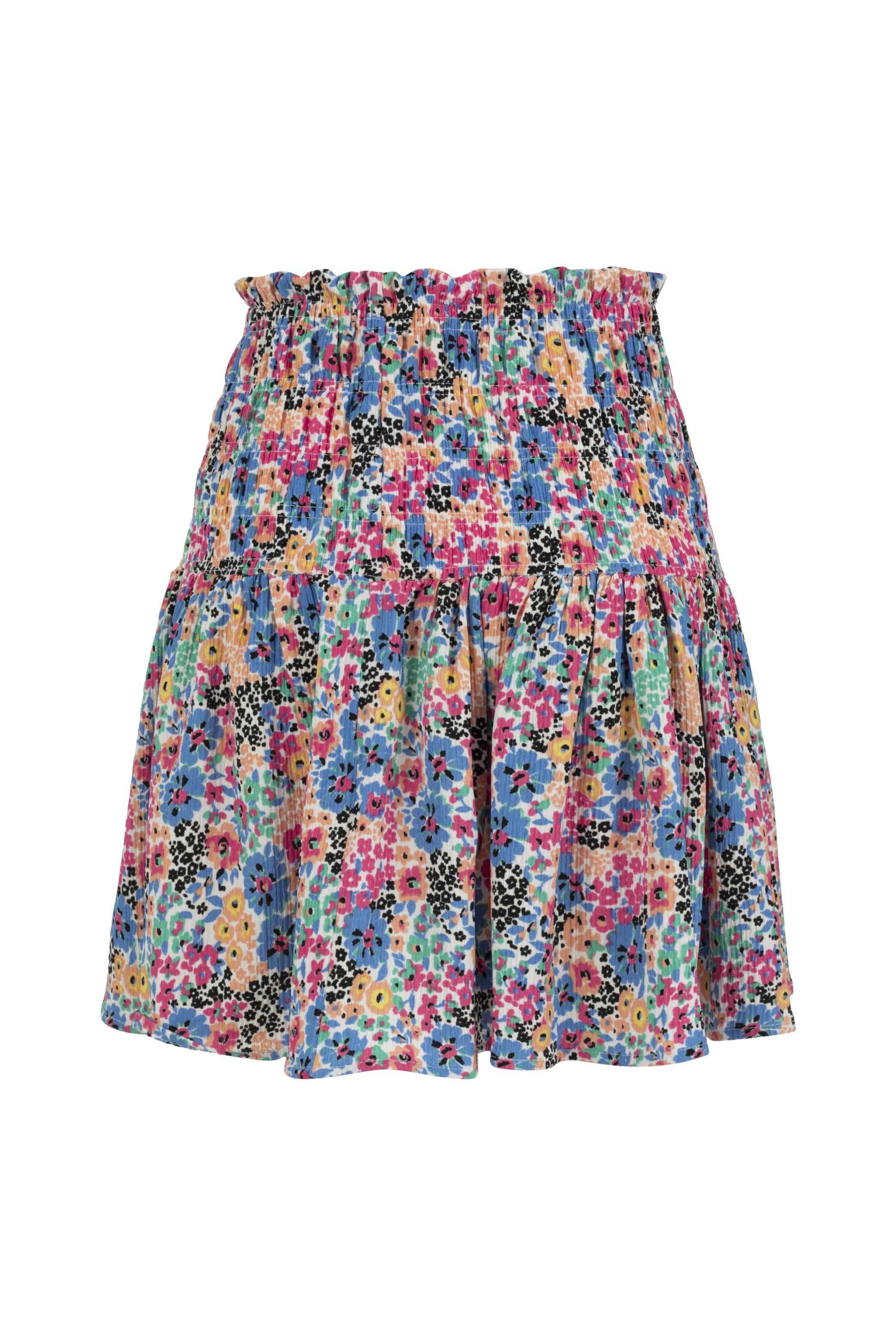 ÇİÇEK DESENLİ MİNİ KLOŞ ETEK