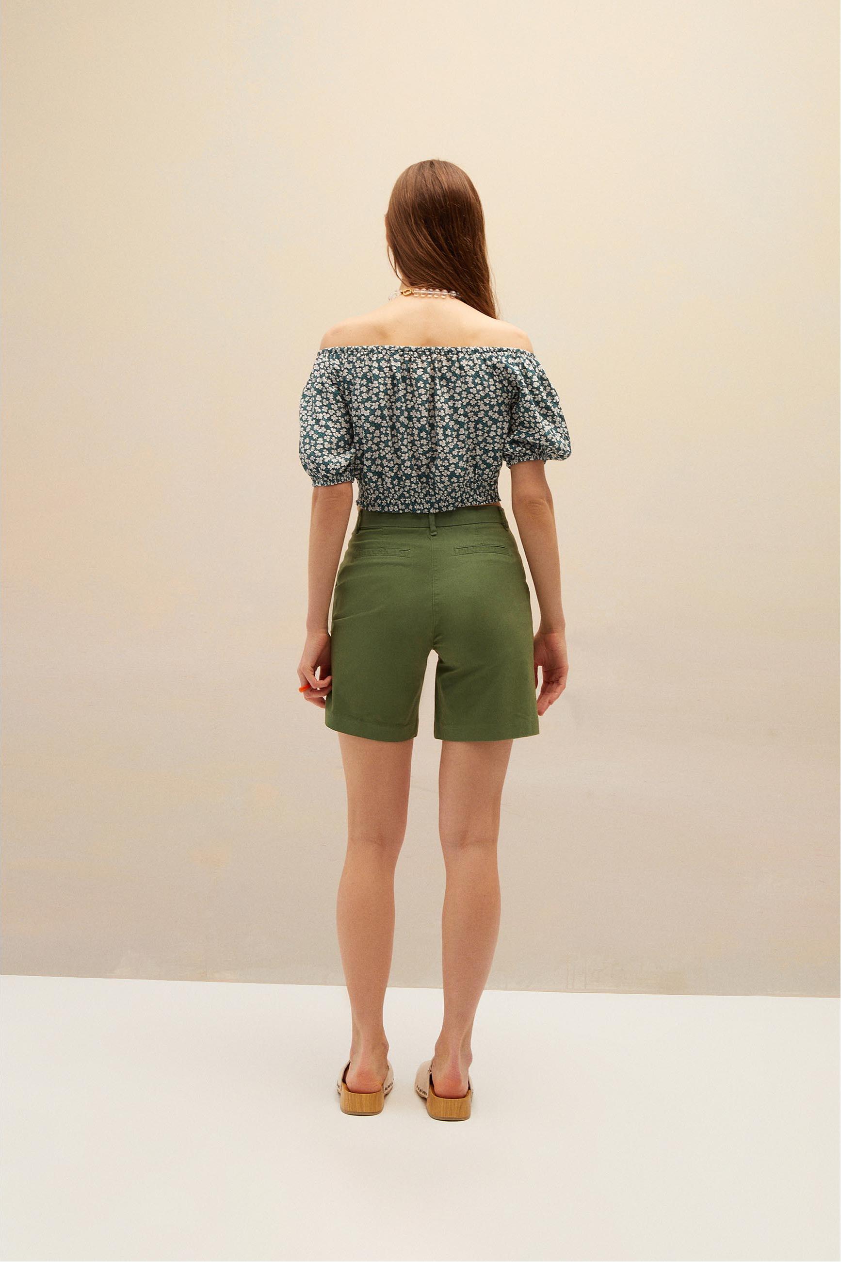 YÜKSEK BEL CHINO ŞORT