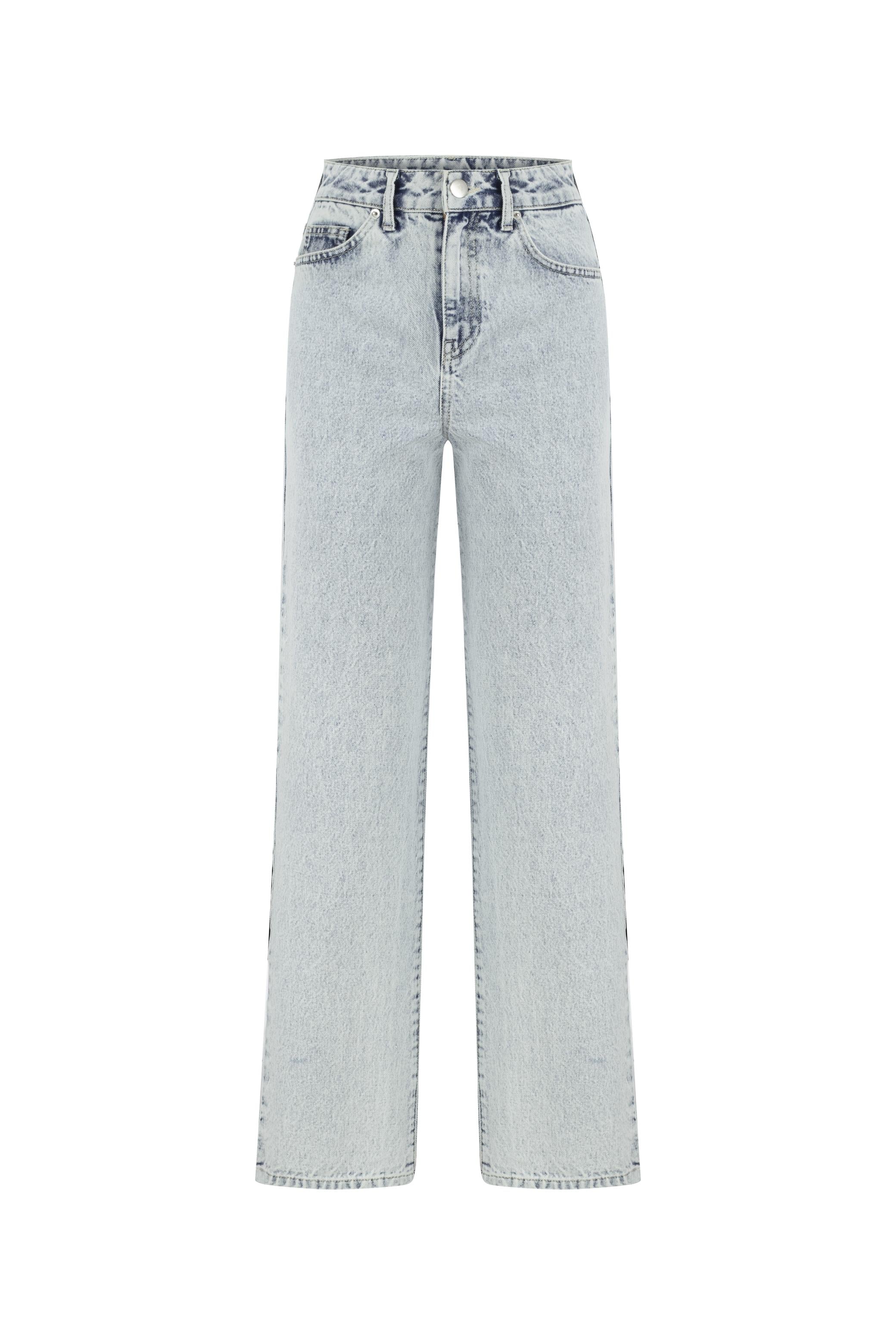 YÜKSEK BEL BOL PAÇA JEAN PANTOLON