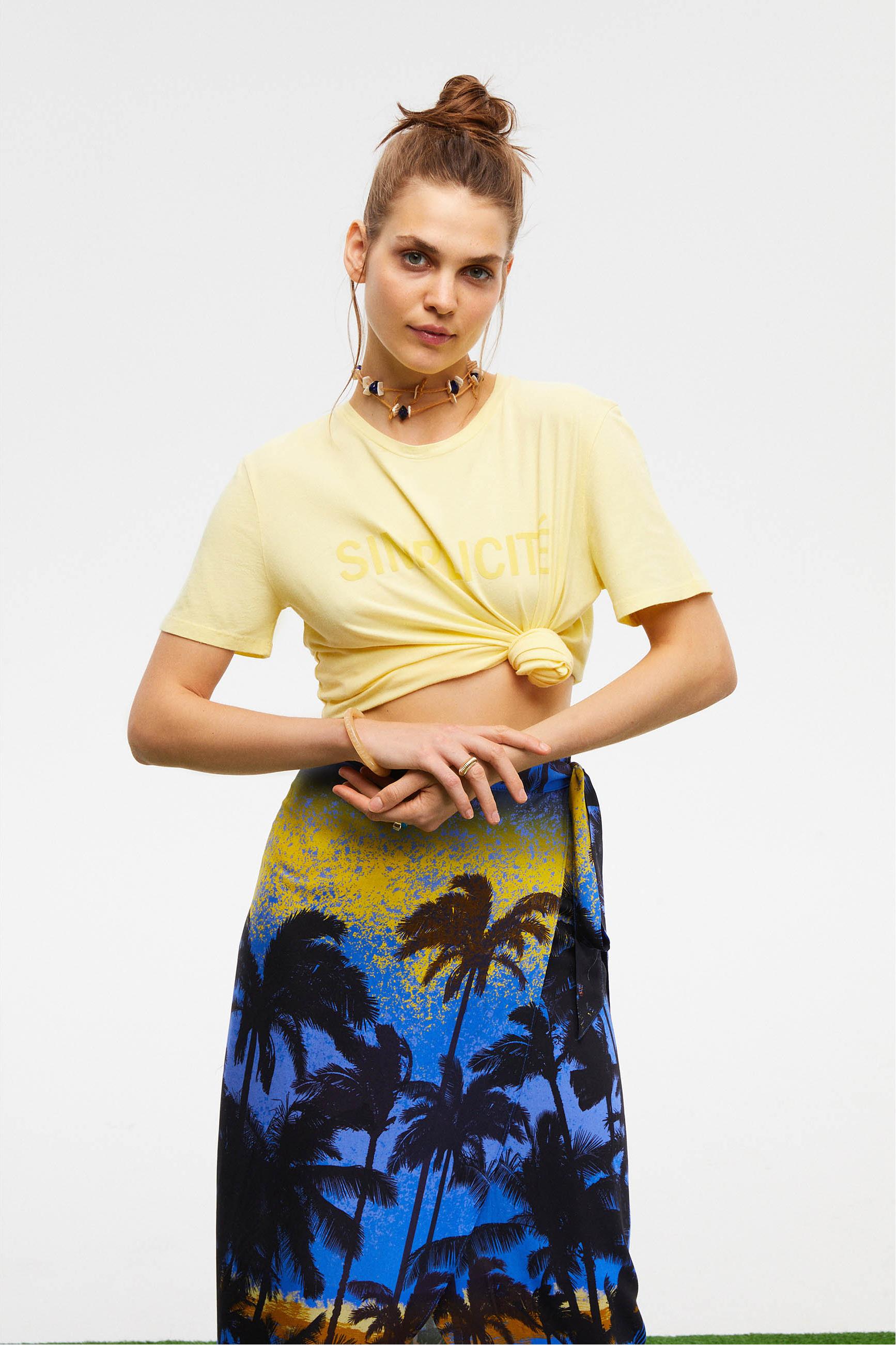 BASKILI MİDİ ANVELOP ETEK