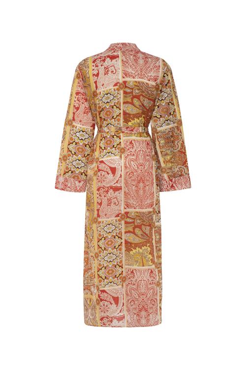  ÇİÇEK DESENLİ UZUN KOLLU  KİMONO