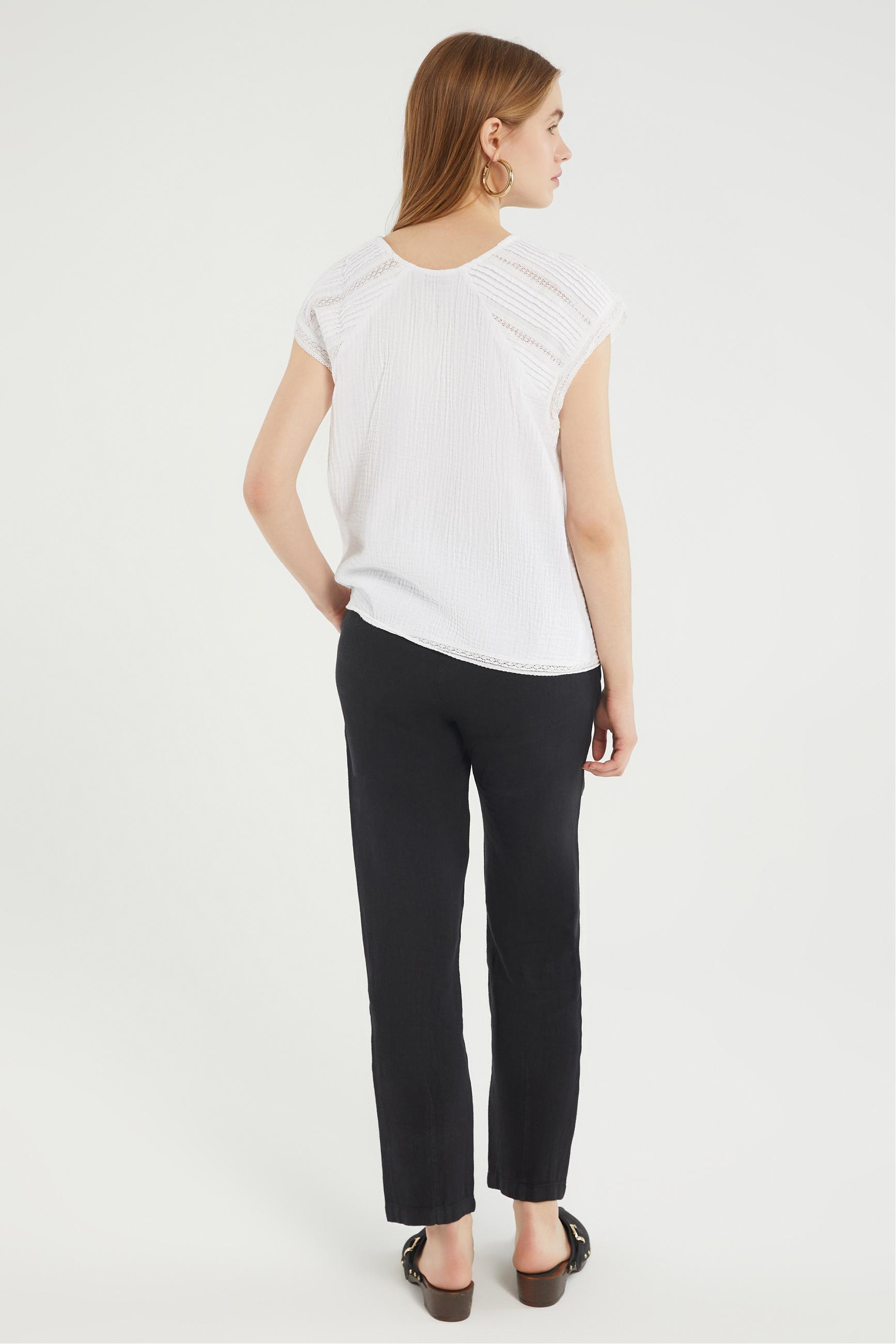 STRAIGHT FIT KETEN PANTOLON