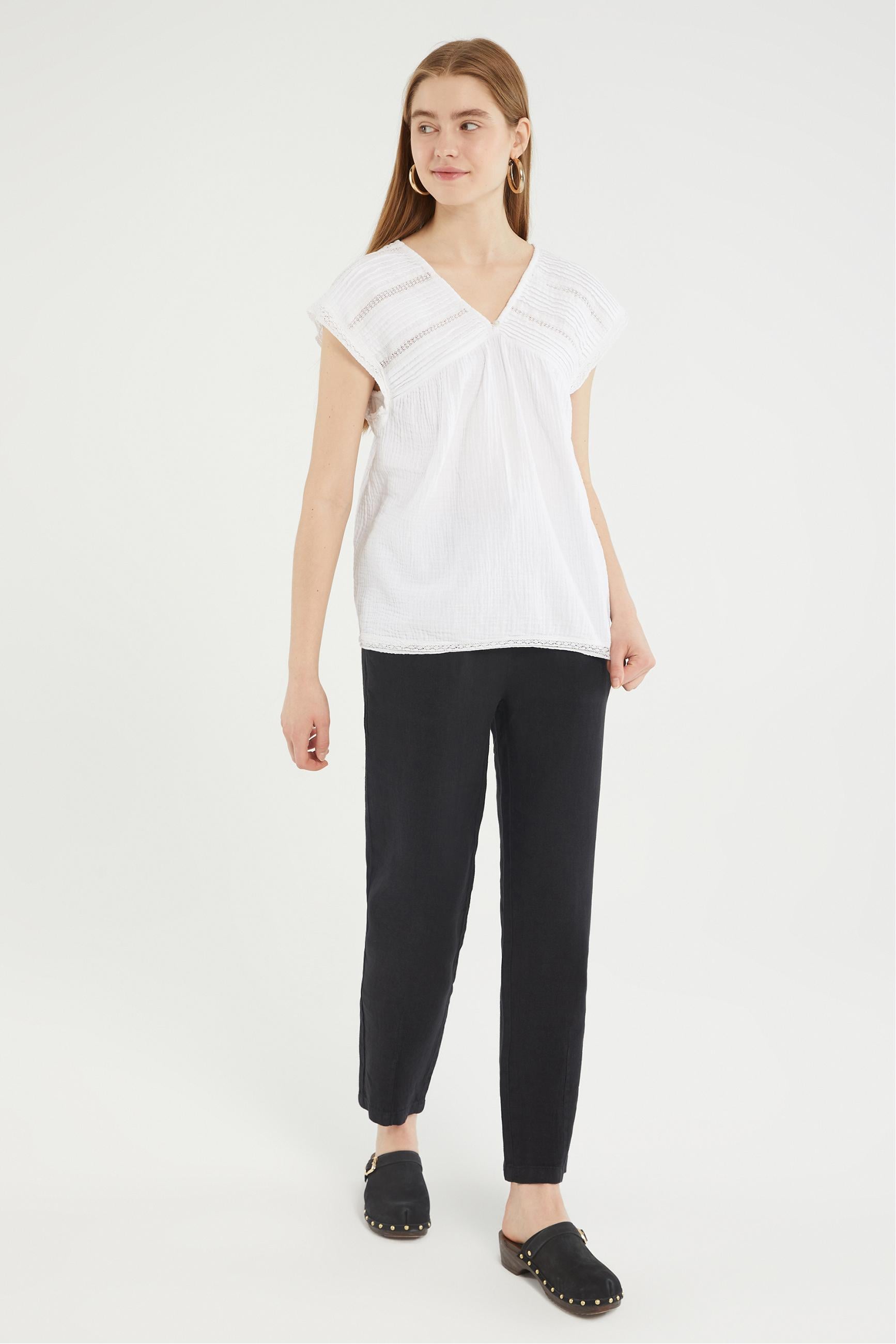 STRAIGHT FIT KETEN PANTOLON