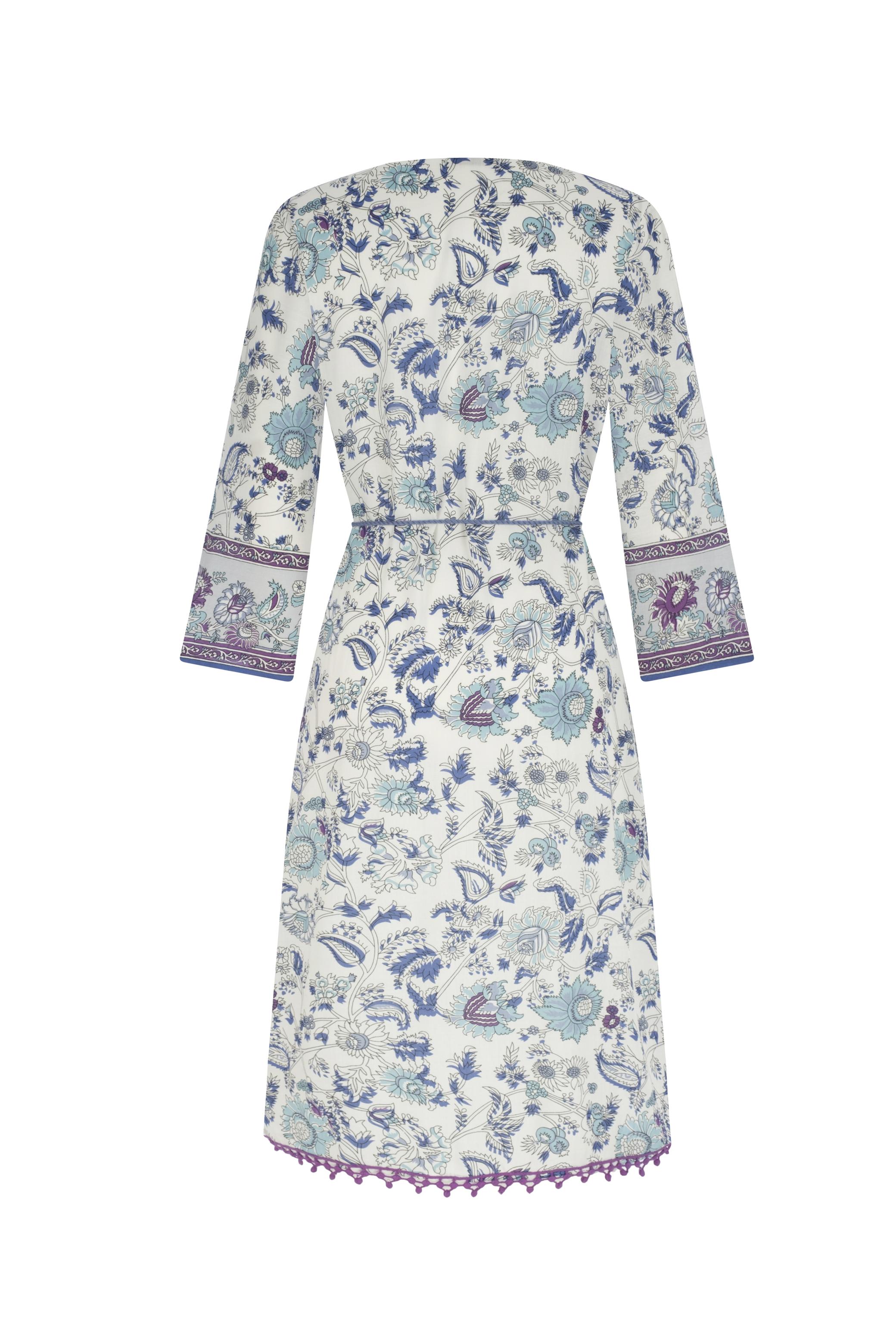 ÇİÇEK DESENLİ PLAJ KİMONO