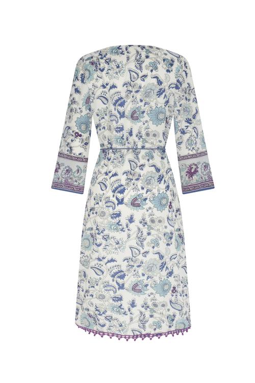  ÇİÇEK DESENLİ PLAJ KİMONO