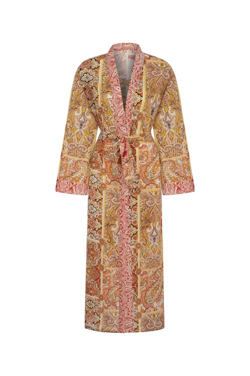  ÇİÇEK DESENLİ UZUN KOLLU  KİMONO