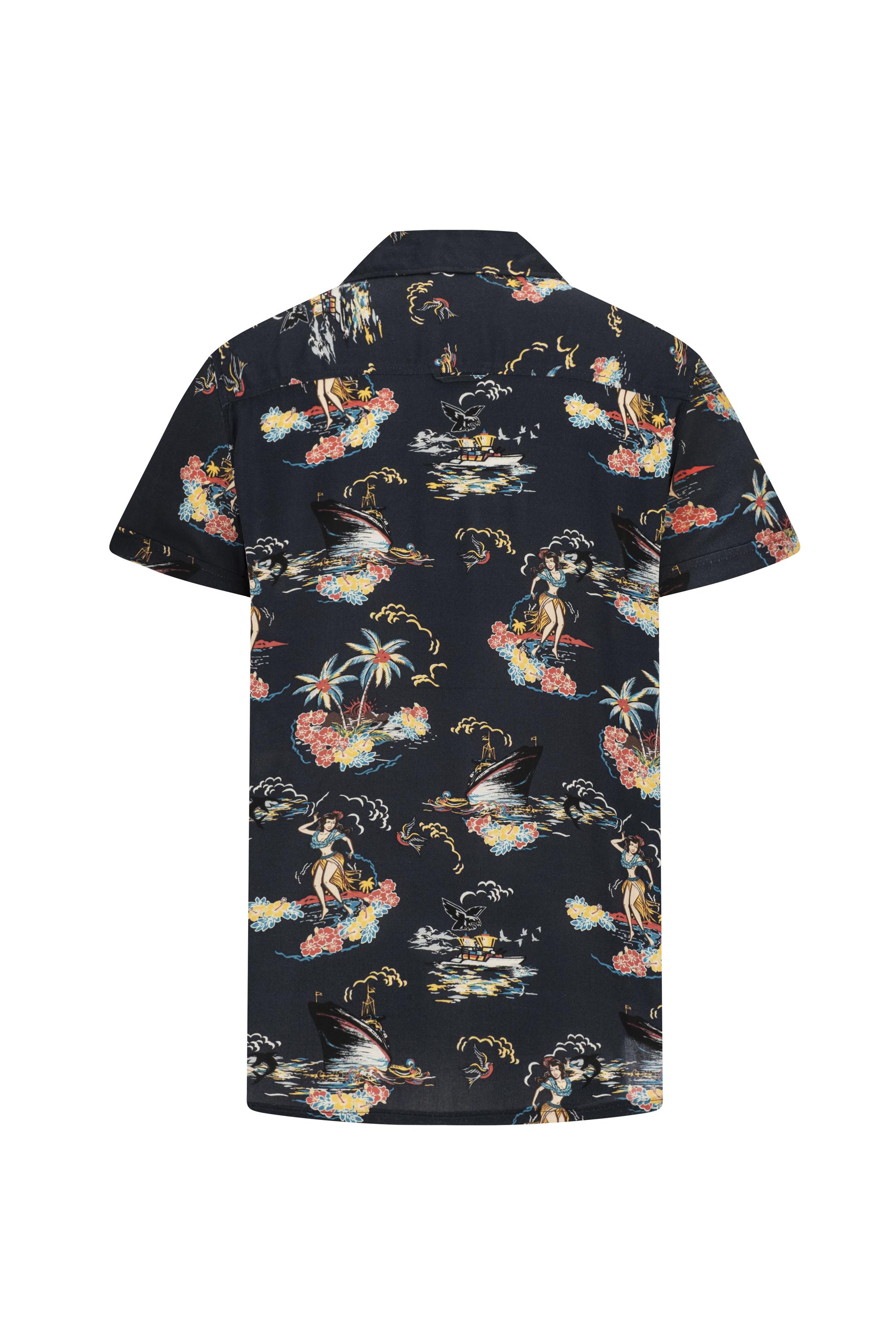 KISA KOLLU BASKILI GÖMLEK