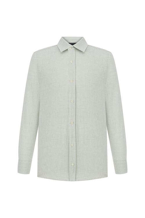  KETEN KARIŞIMLI REGULAR FIT GÖMLEK