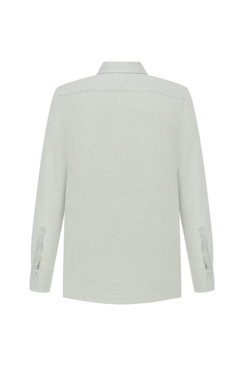  KETEN KARIŞIMLI REGULAR FIT GÖMLEK