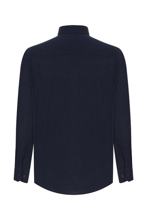  KETEN İÇERİKLİ REGULAR FIT GÖMLEK