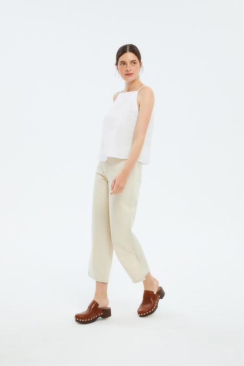  YIRTMAÇLI GENİŞ PAÇA JEAN PANTOLON