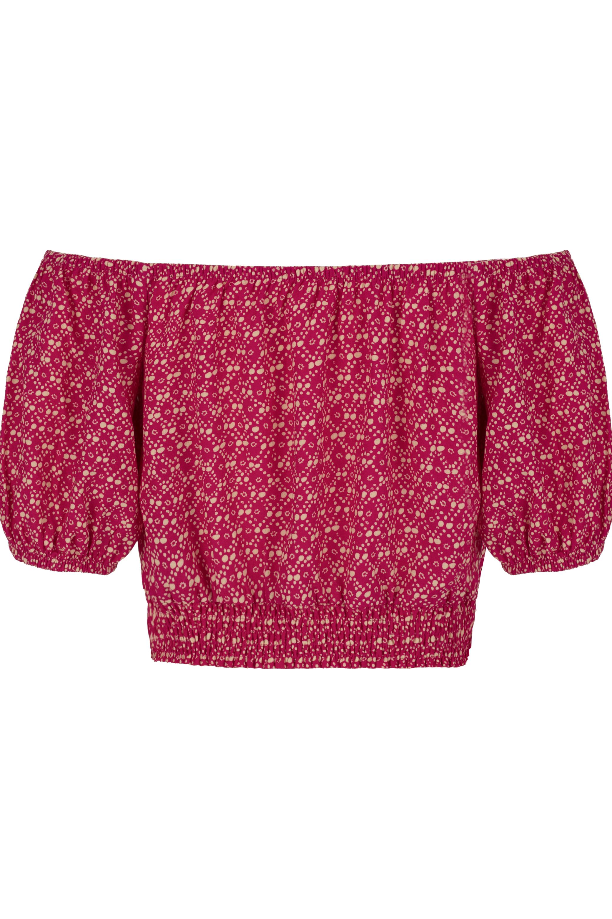 DÜŞÜK OMUZ CROP BLUZ