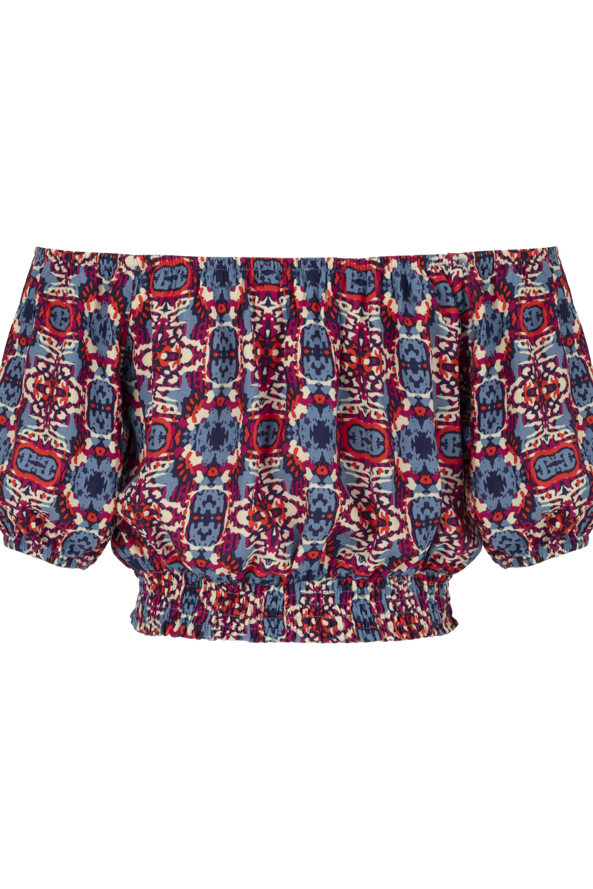 DÜŞÜK OMUZ CROP BLUZ