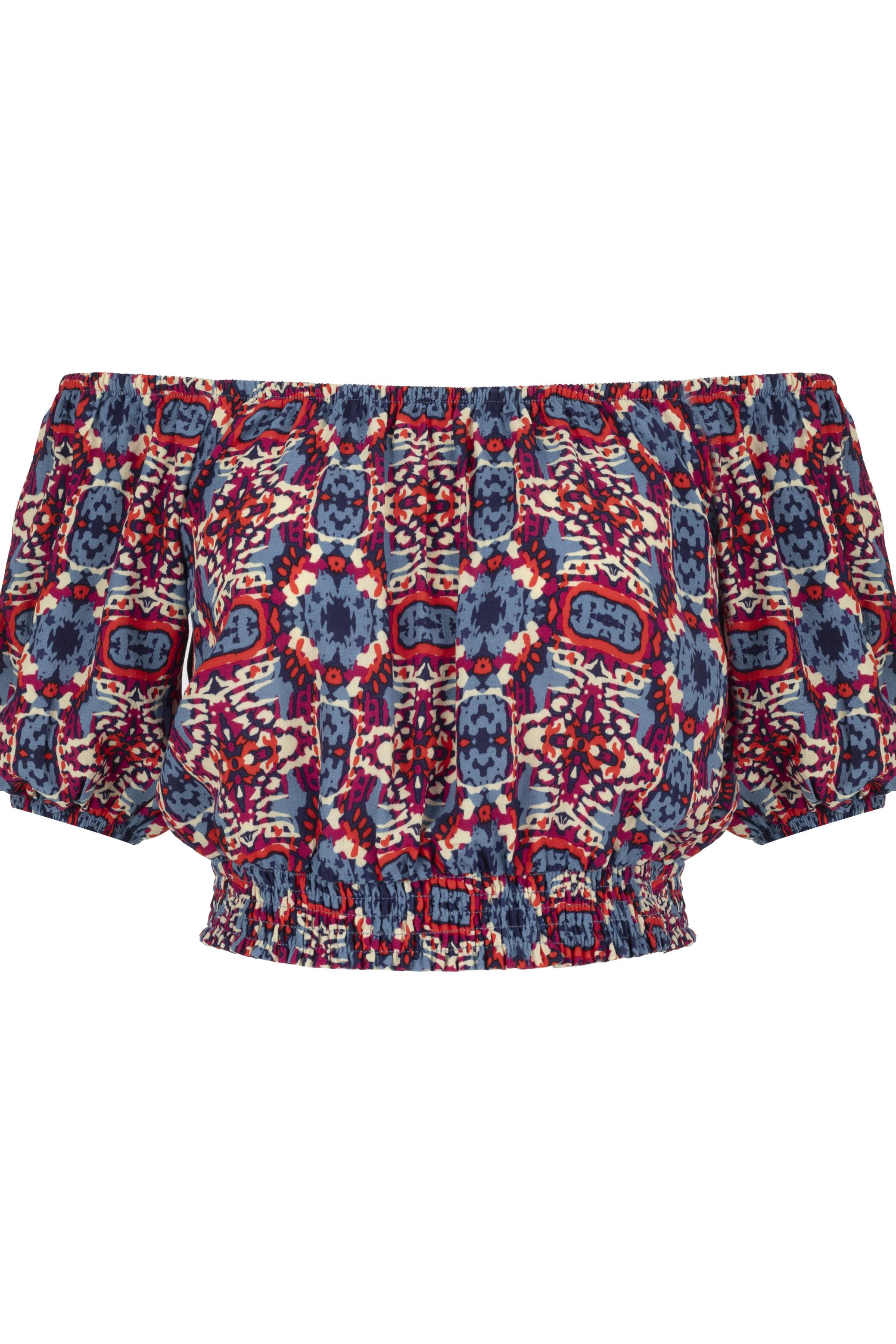 DÜŞÜK OMUZ CROP BLUZ