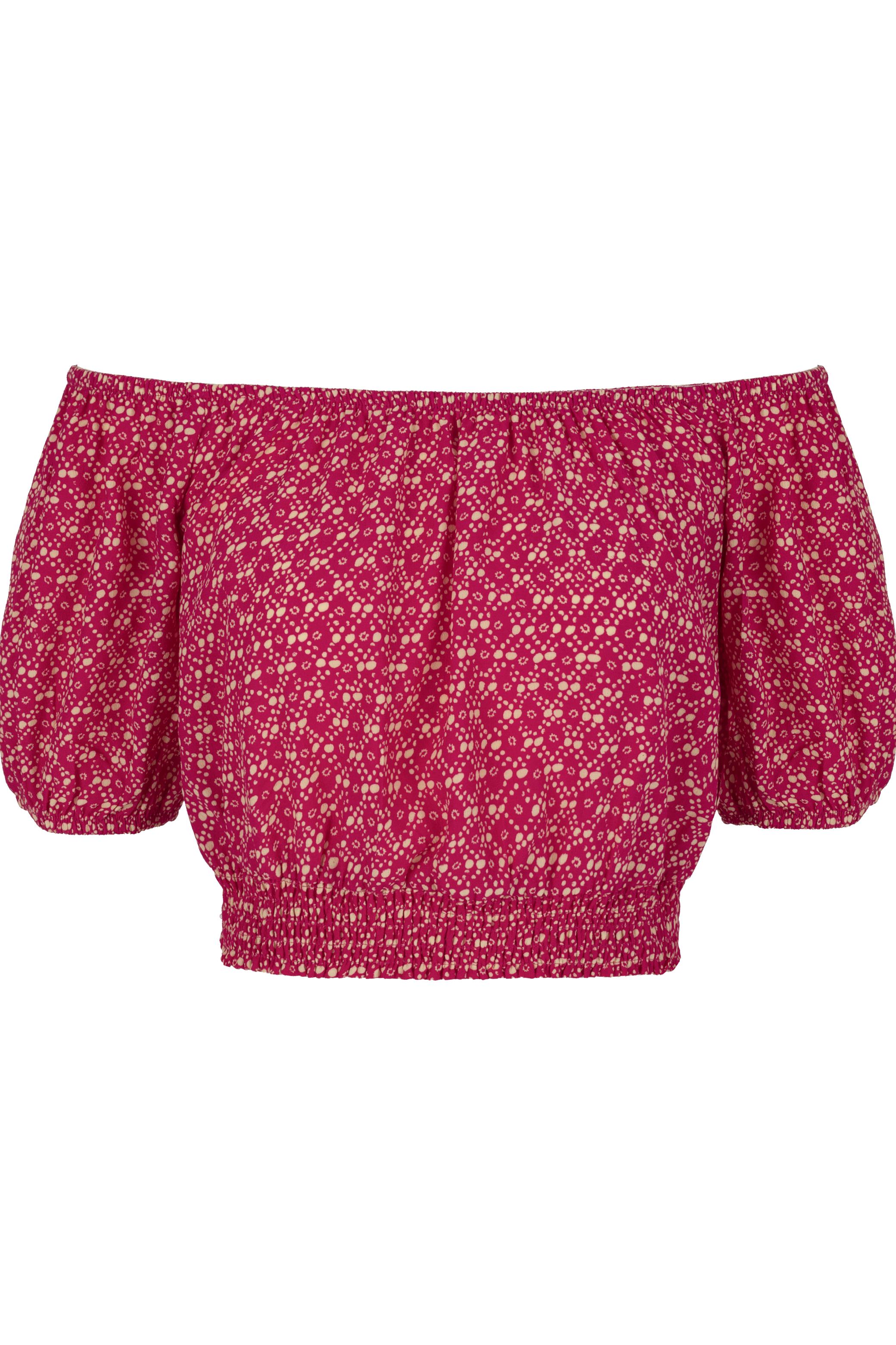 DÜŞÜK OMUZ CROP BLUZ