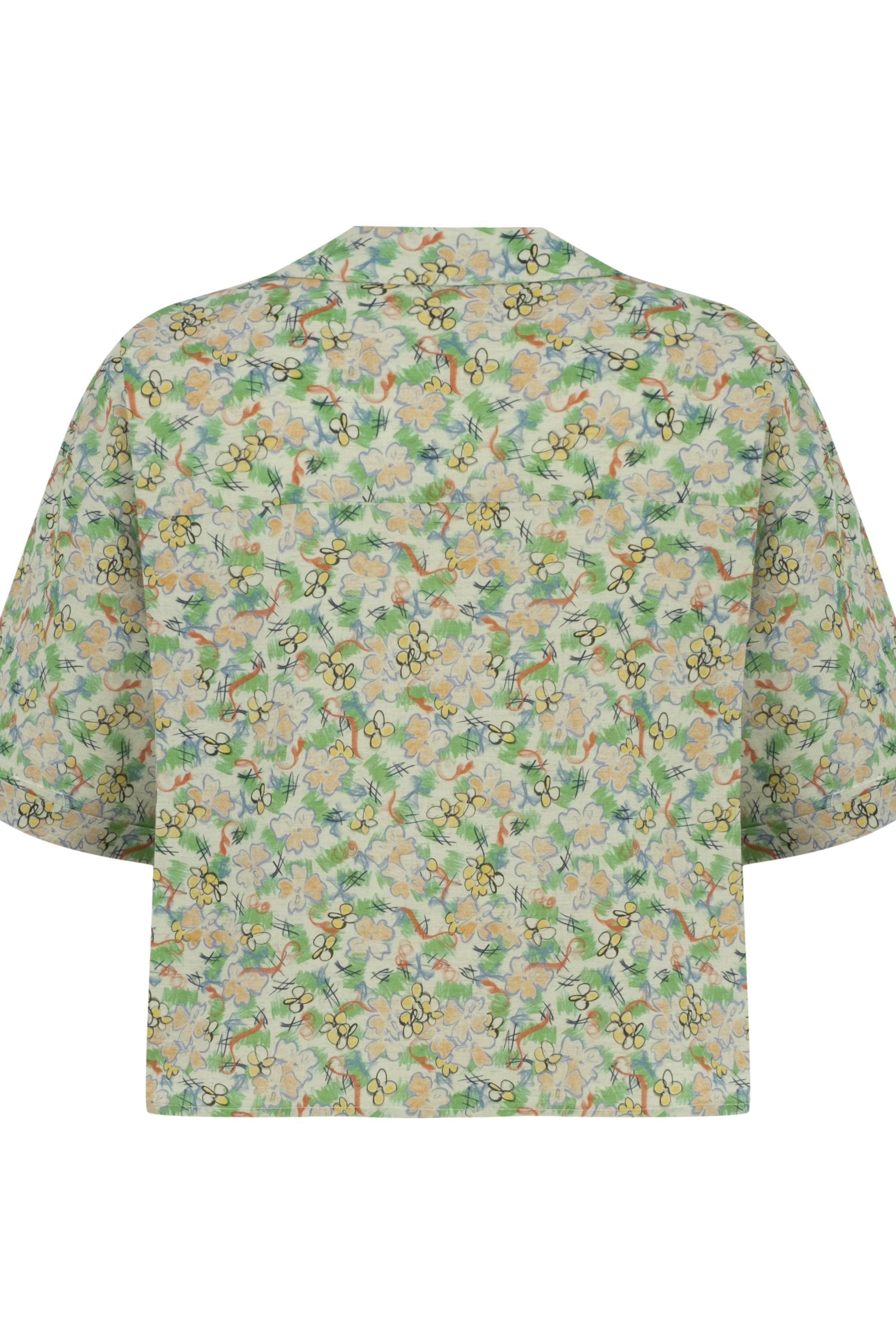 KETEN İÇERİKLİ REGULAR FIT GÖMLEK