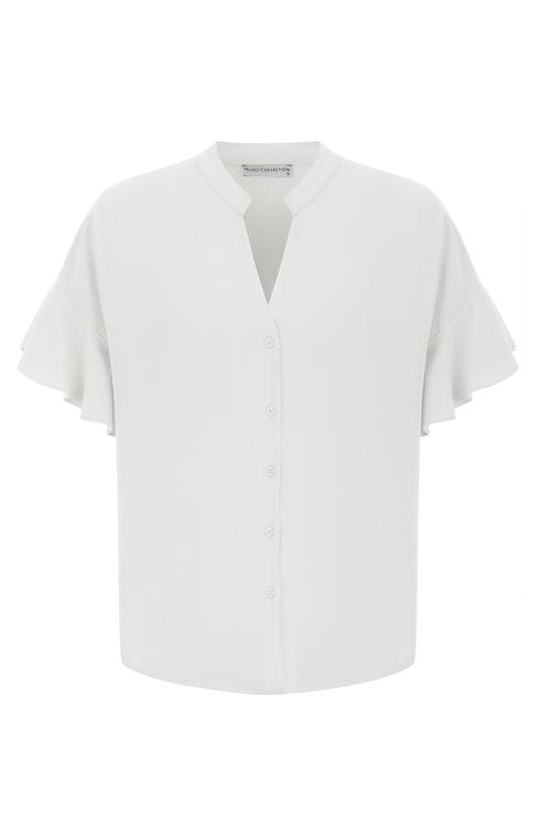  LİYOSEL KARIŞIMLI KISA KOLLU GÖMLEK