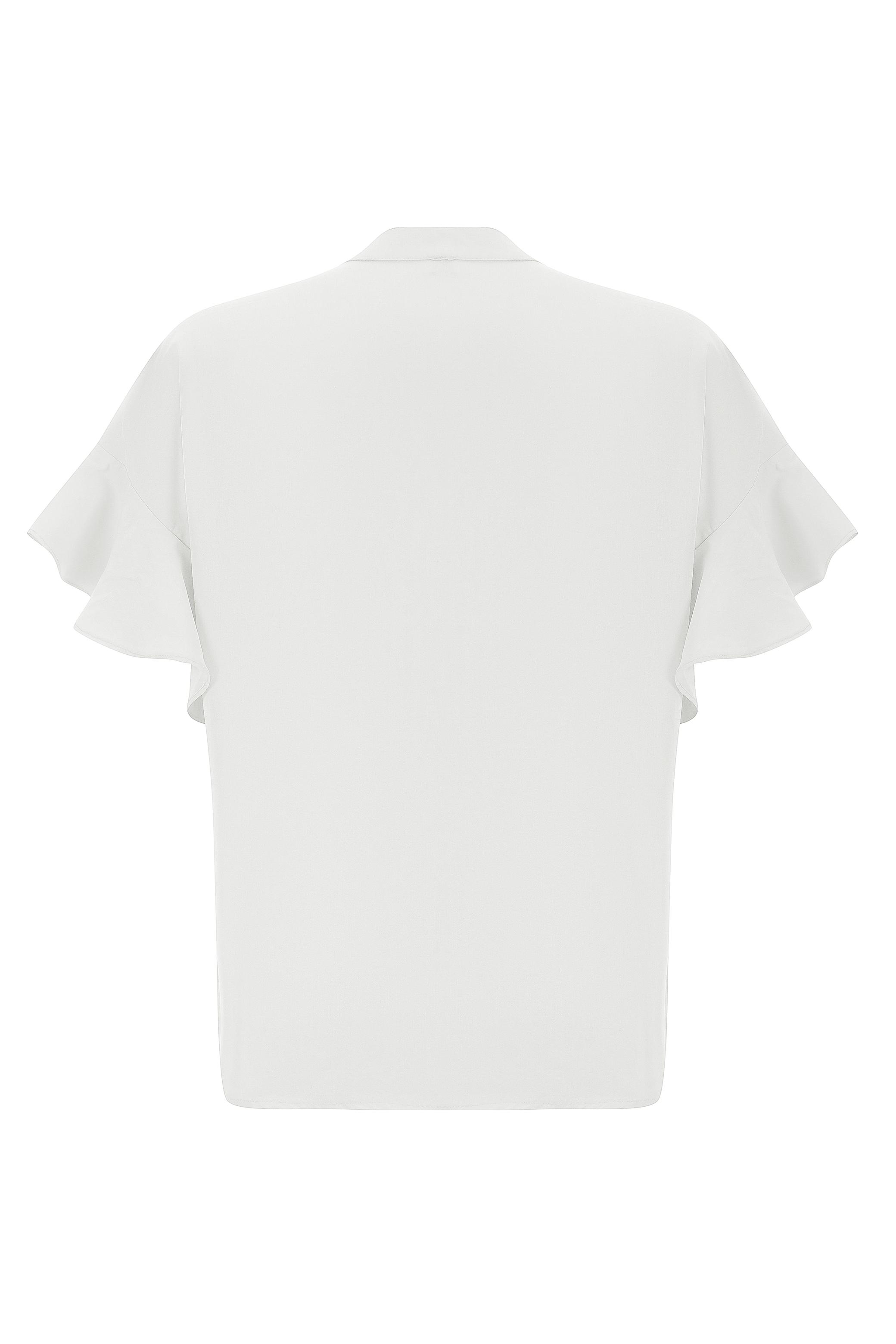 LİYOSEL KARIŞIMLI KISA KOLLU GÖMLEK